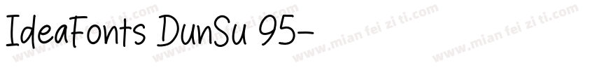 IdeaFonts DunSu 95字体转换